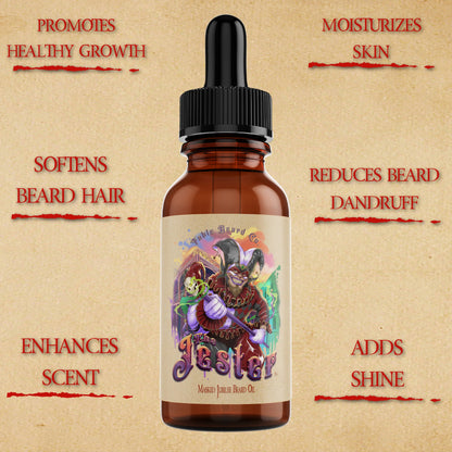 The Jester - Beard Oil - Sugared Dates, Mulled Wine, Clean Vetiver, Black Currant