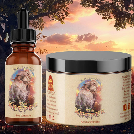 The Keeper - Beard Oil & Butter Kit - Exotic Tobacco, Citrus Zest, Ancient Woods, and Spicy Patchouli