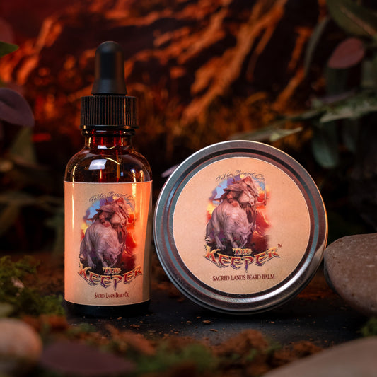 The Keeper - Beard Oil & Balm Kit - Exotic Tobacco, Citrus Zest, Ancient Woods, and Spicy Patchouli