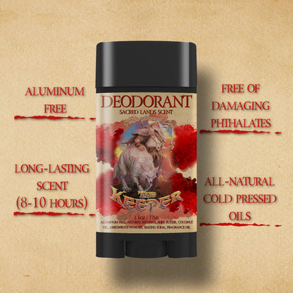 The Keeper - Deodorant - Exotic Tobacco, Citrus Zest, Ancient Woods, and Spicy Patchouli