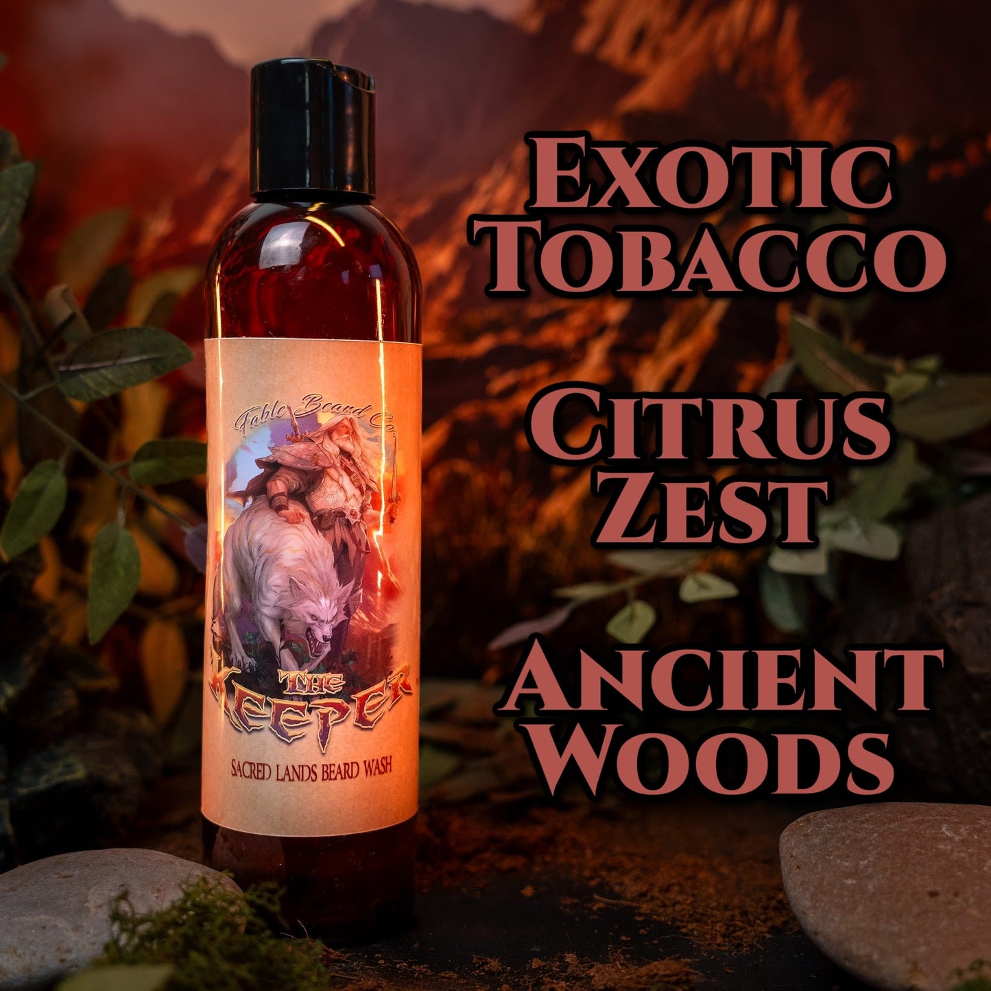 The Keeper - Beard Wash - Exotic Tobacco, Citrus Zest, Ancient Woods, and Spicy Patchouli