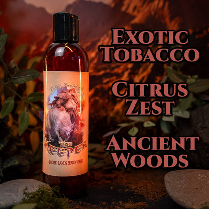 The Keeper - Beard Wash - Exotic Tobacco, Citrus Zest, Ancient Woods, and Spicy Patchouli