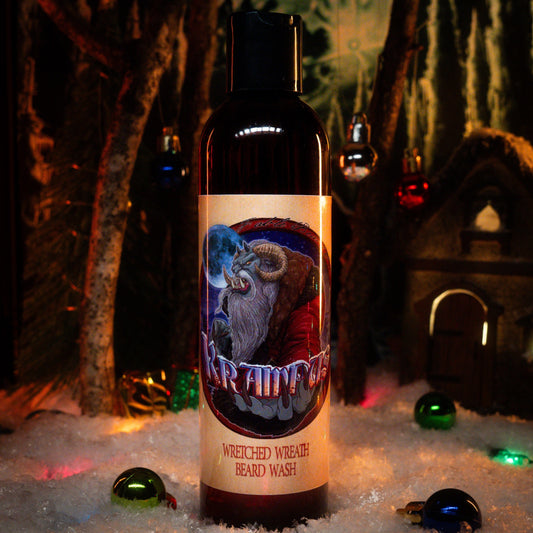 Krampus - Beard Wash - Evergreen Wreath, Pine Boughs, and Spiced Apples