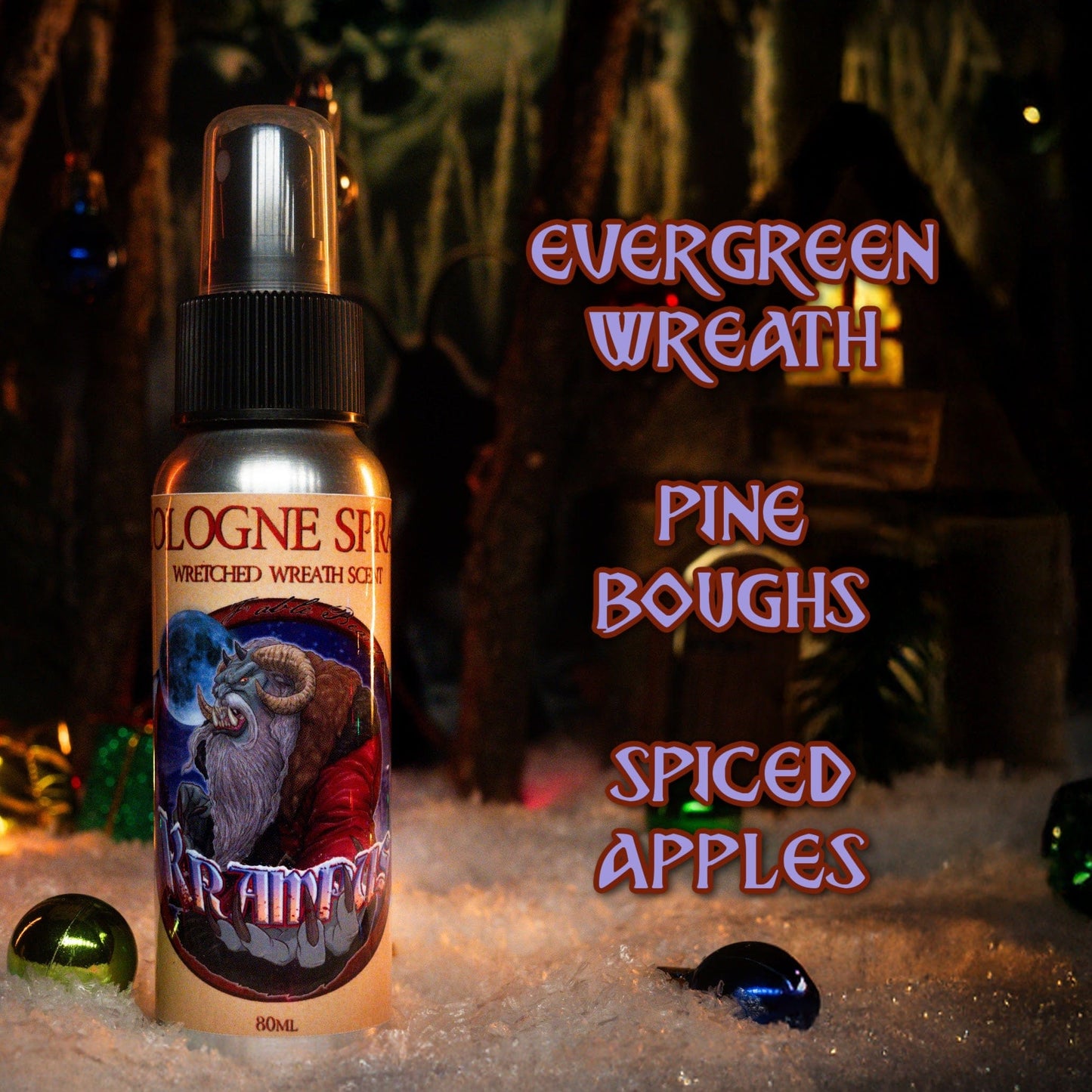 Krampus  - Cologne - Evergreen Wreath, Pine Boughs, and Spiced Apples