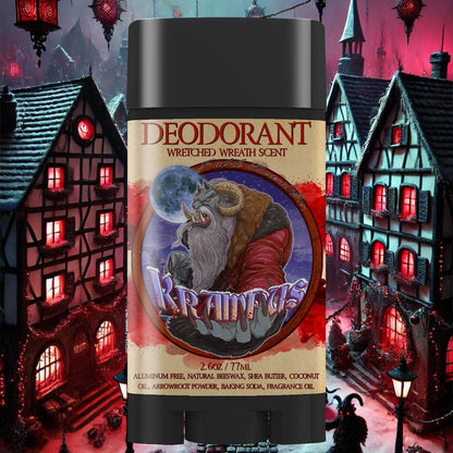 Krampus - Deodorant - Evergreen Wreath, Pine Boughs, and Spiced Apples