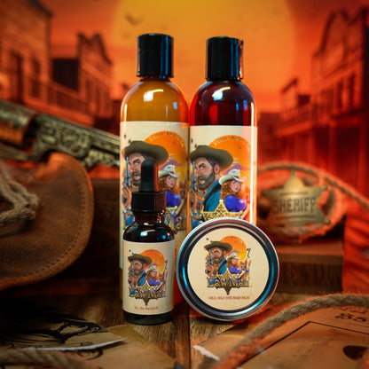 Lawman - Complete Balm Kit - Worn Saddle Leather, Storm Washed Bergamot, Golden Amber
