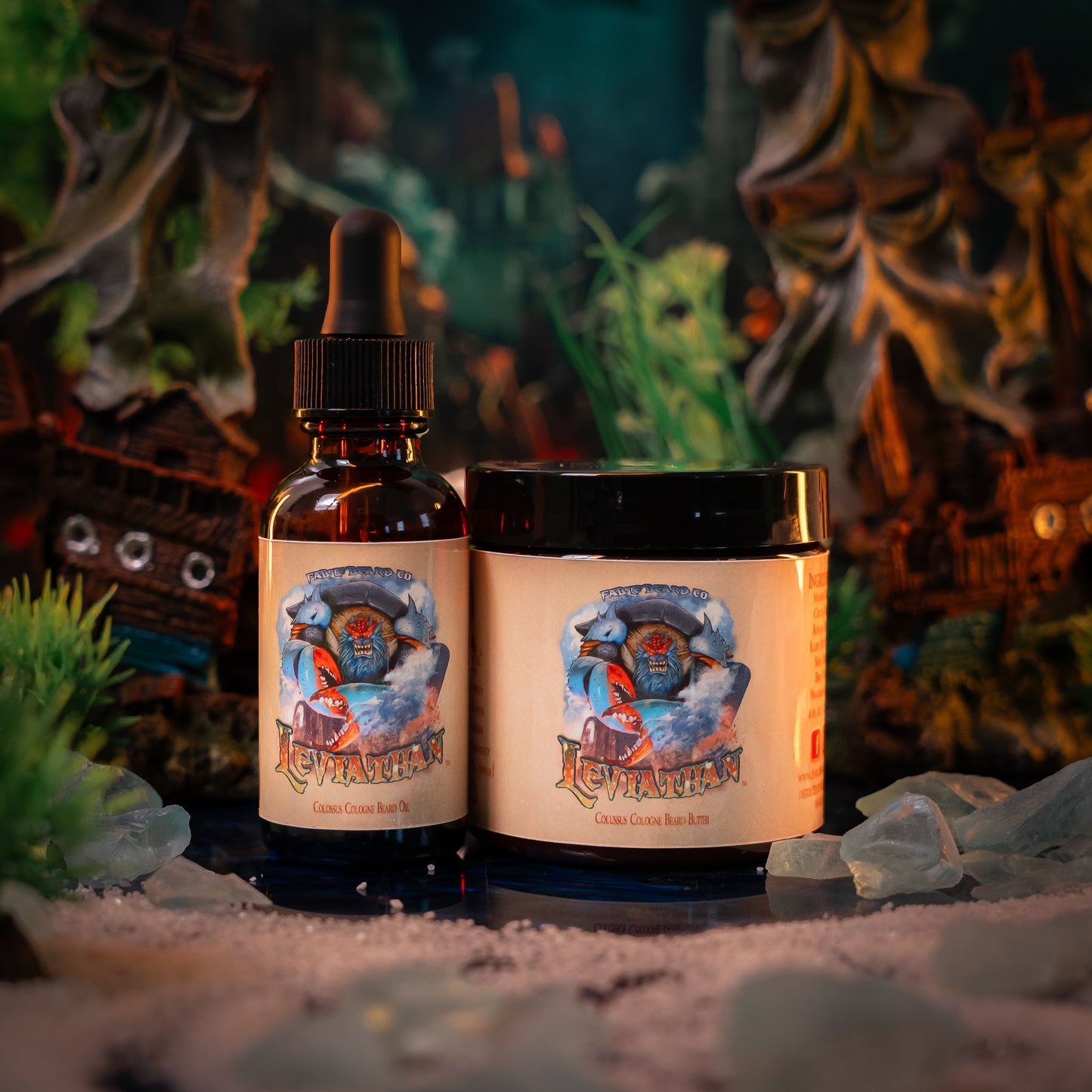 Leviathan - Beard Oil & Butter Kit - Primordial Sea Salt, Warm Star Anise, Rich Coconut Milk