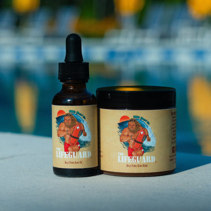 The Lifeguard - Beard Oil & Butter Kit - Pineapple Margarita, Creamy Vanilla & Golden Amber