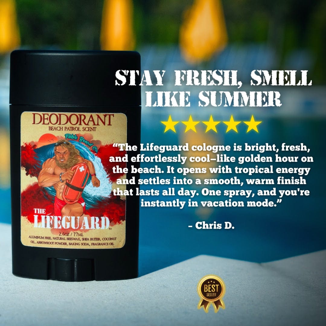 The Lifeguard - Deodorant - Pineapple Margarita, Creamy Vanilla & Golden Amber
