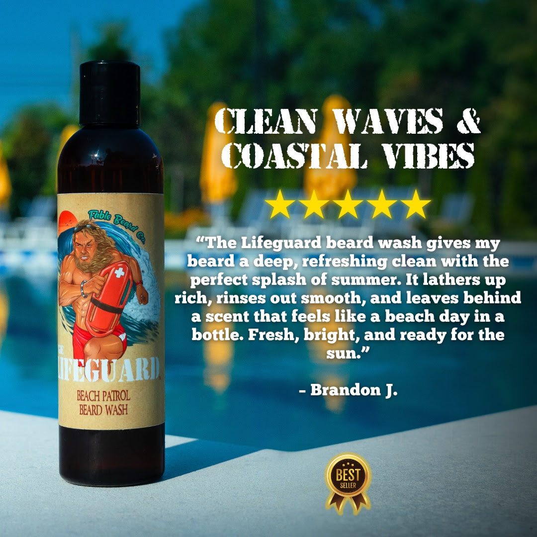 The Lifeguard - Beard Wash - Pineapple Margarita, Creamy Vanilla & Golden Amber