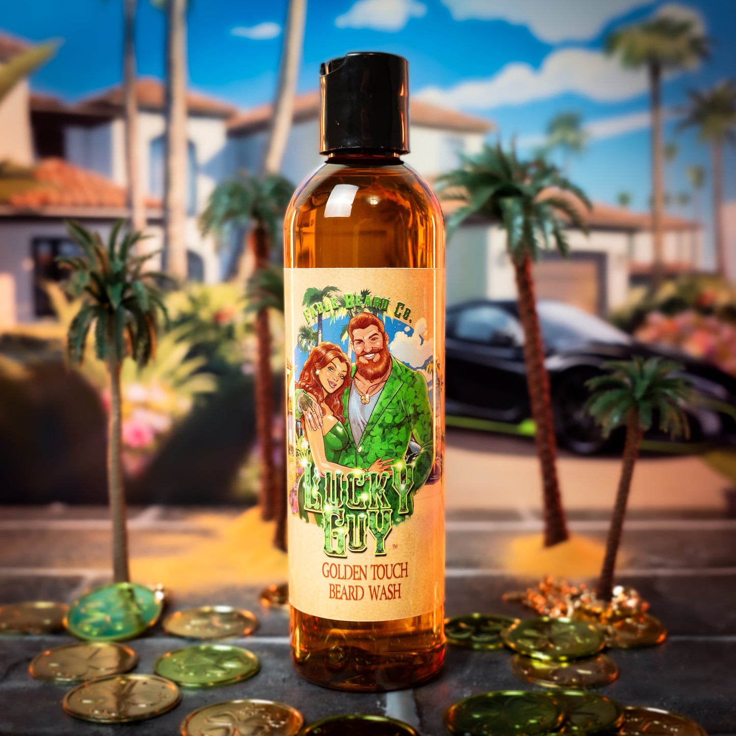 Lucky Guy - Beard Wash - Cooling Sea Water, Clean Oak Moss, Golden Sugarcane