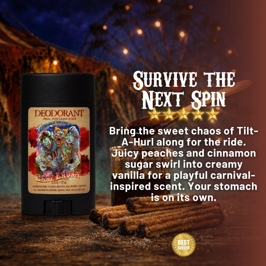 The Last Laugh - Deodorant - Manic Cotton Candy, Twisted Churros, Wicked Maple Drizzle