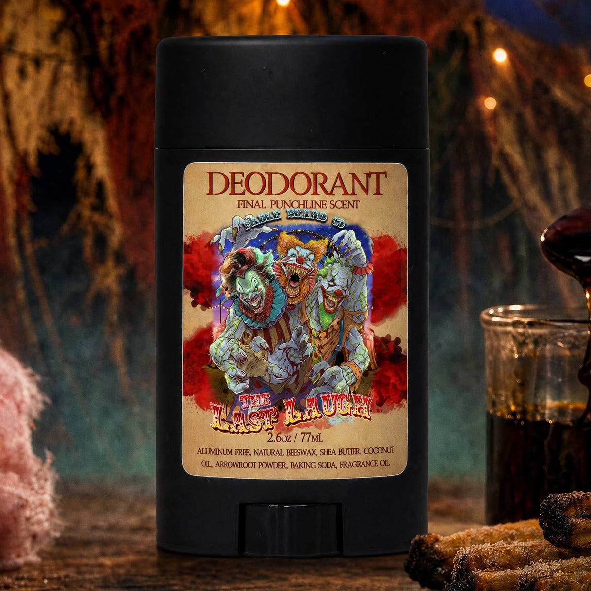 The Last Laugh - Deodorant - Manic Cotton Candy, Twisted Churros, Wicked Maple Drizzle