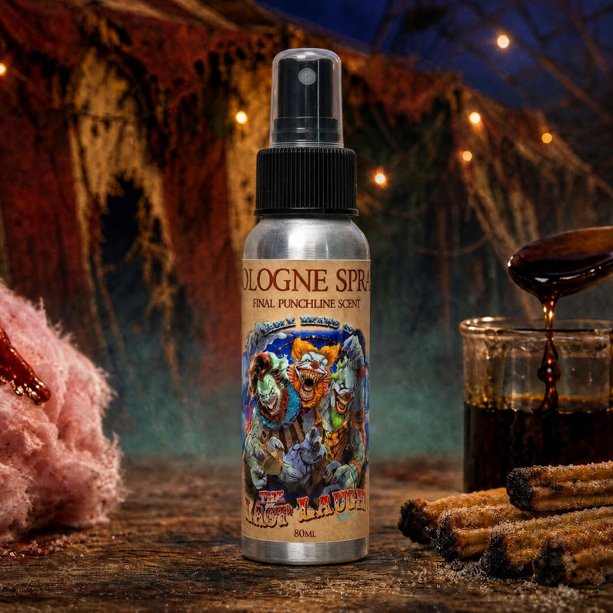 The Last Laugh - Cologne - Manic Cotton Candy, Twisted Churros, Wicked Maple Drizzle