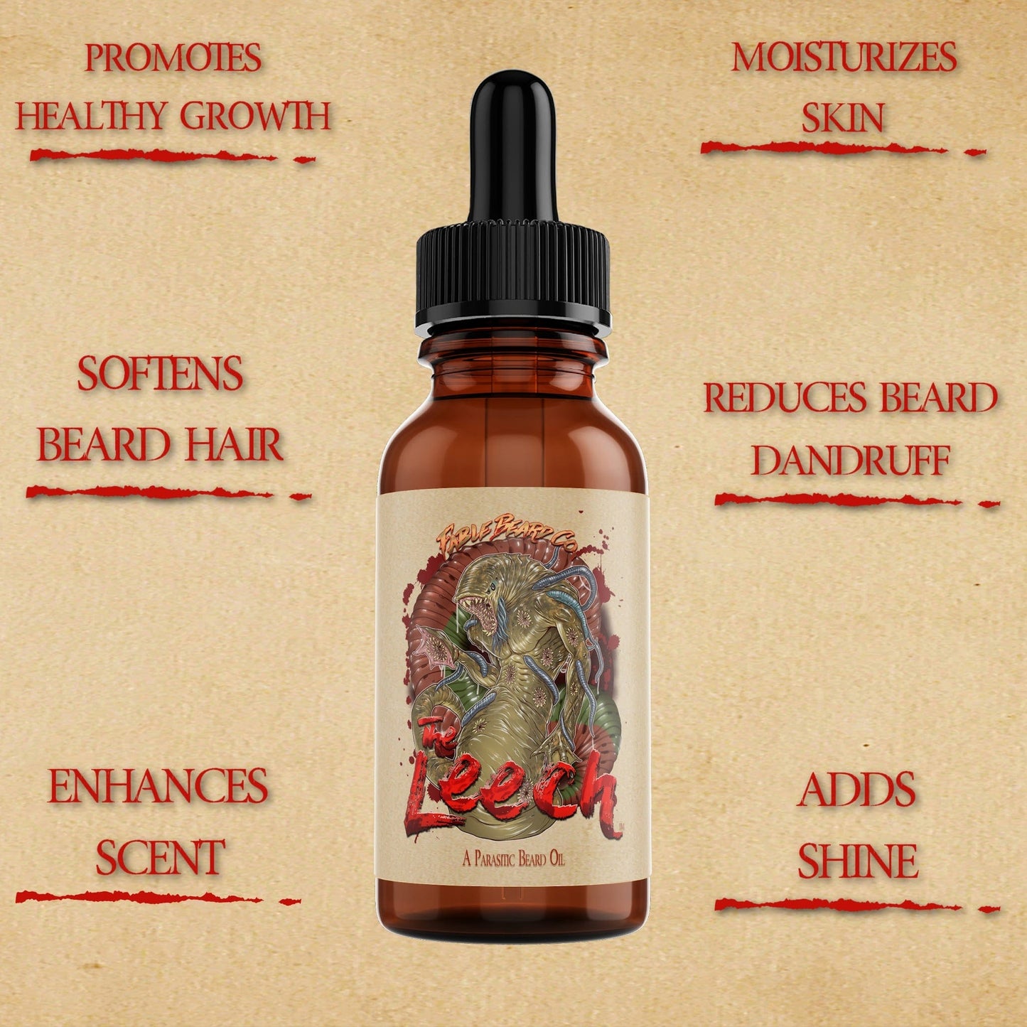 The Leech - Beard Oil - Lakeside Chill, Haunted Hayride, Caramel Pumpkin Spice