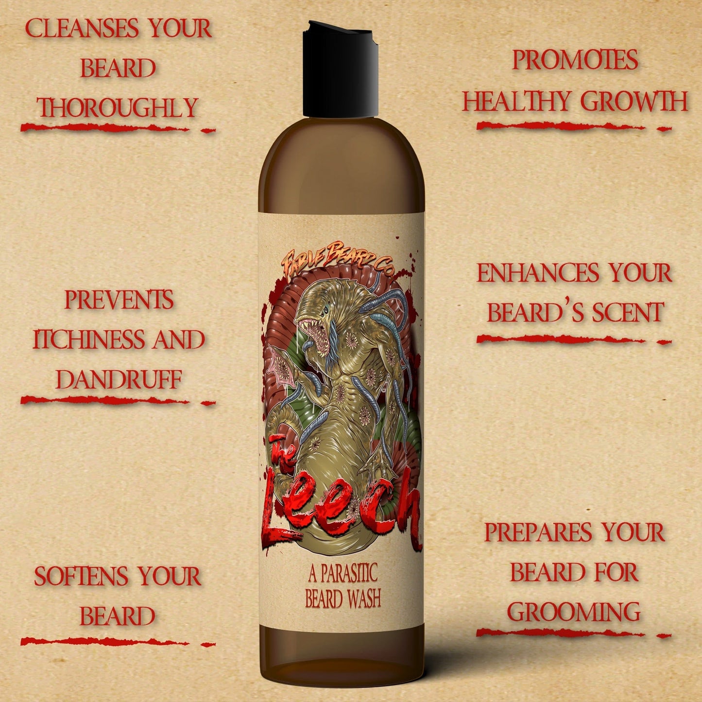 The Leech - Beard Wash - Lakeside Chill, Haunted Hayride, Caramel Pumpkin Spice
