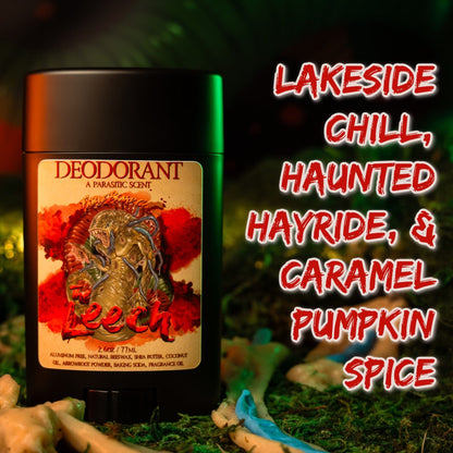 The Leech - Deodorant - Lakeside Chill, Haunted Hayride, Caramel Pumpkin Spice