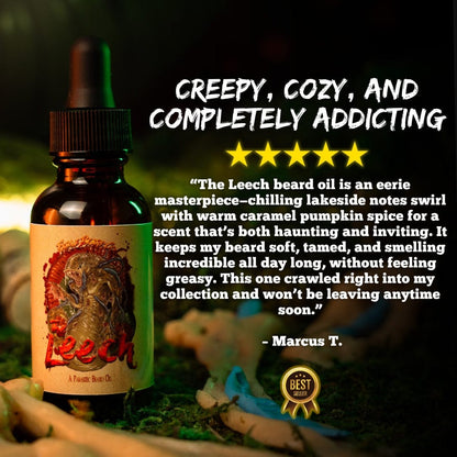 The Leech - Beard Oil - Lakeside Chill, Haunted Hayride, Caramel Pumpkin Spice