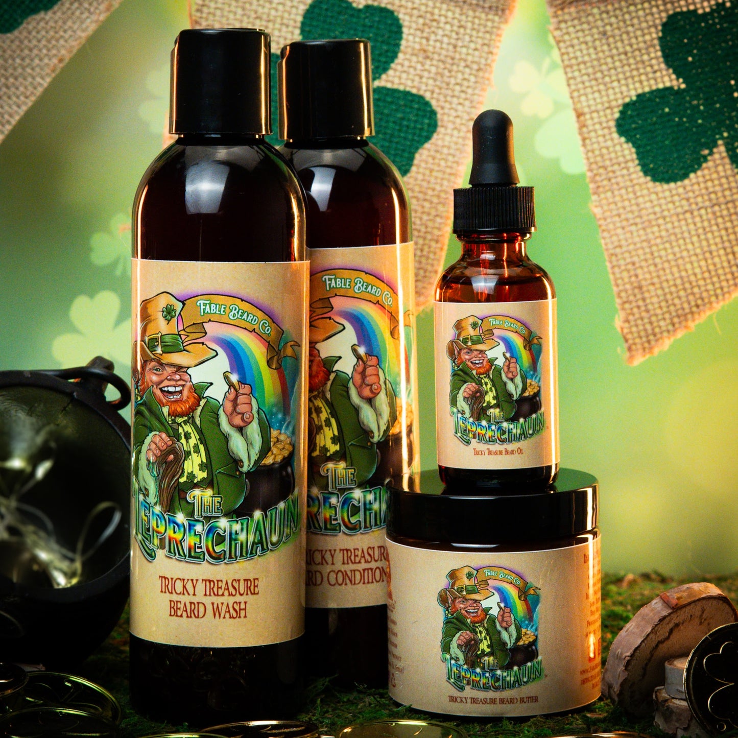 The Leprechaun - Complete Butter Kit - Green Clover, Fresh Rosemary, Black Pepper, and Irish Mist