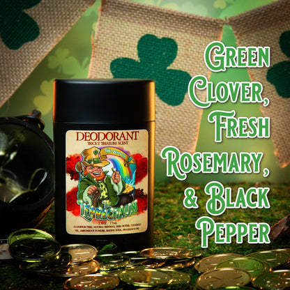 The Leprechaun - Deodorant - Green Clover, Fresh Rosemary, Black Pepper, and Irish Mist