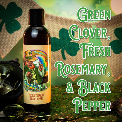 The Leprechaun - Beard Wash - Green Clover, Fresh Rosemary, Black Pepper, and Irish Mist