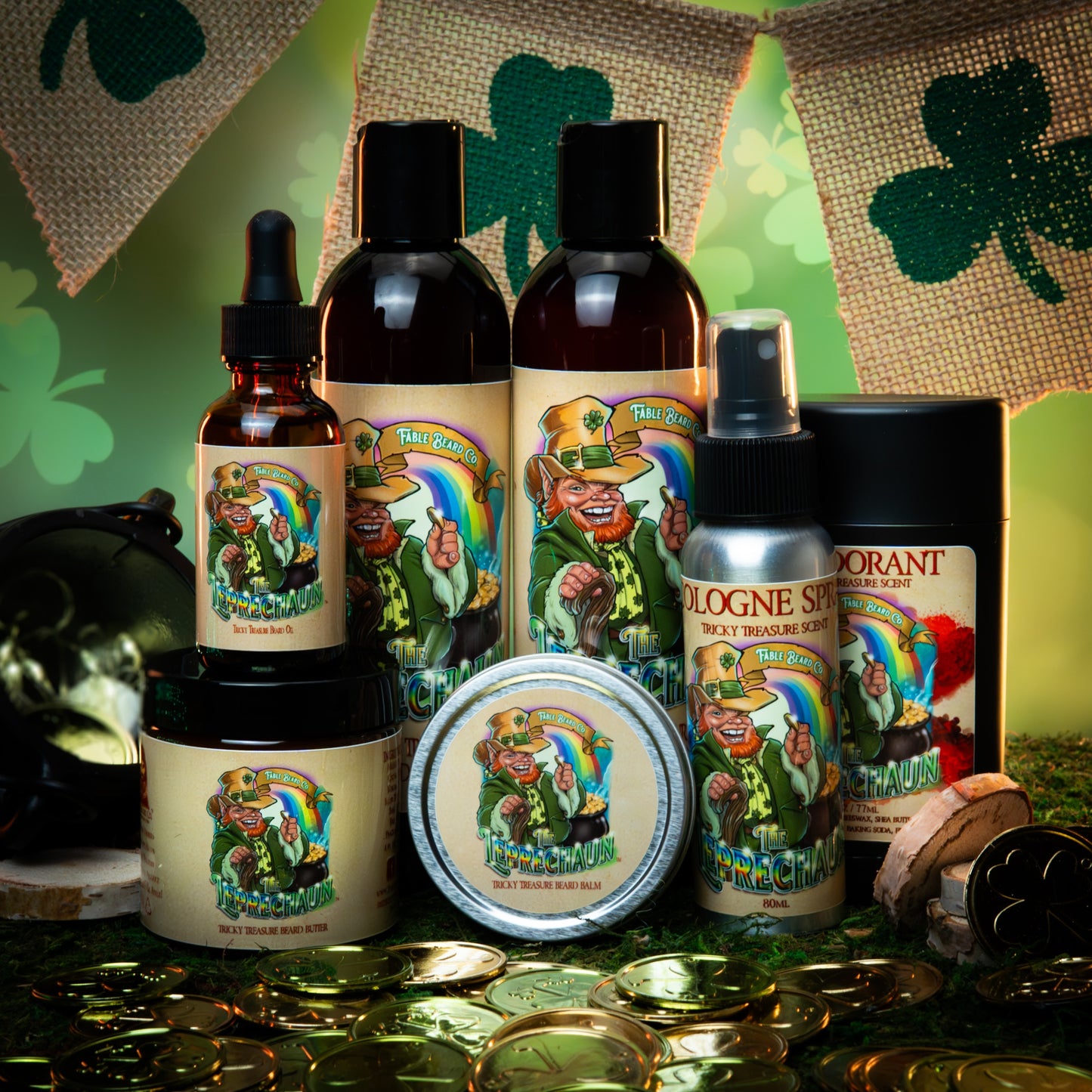 The Leprechaun - Ultimate Bundle - Green Clover, Fresh Rosemary, Black Pepper, and Irish Mist