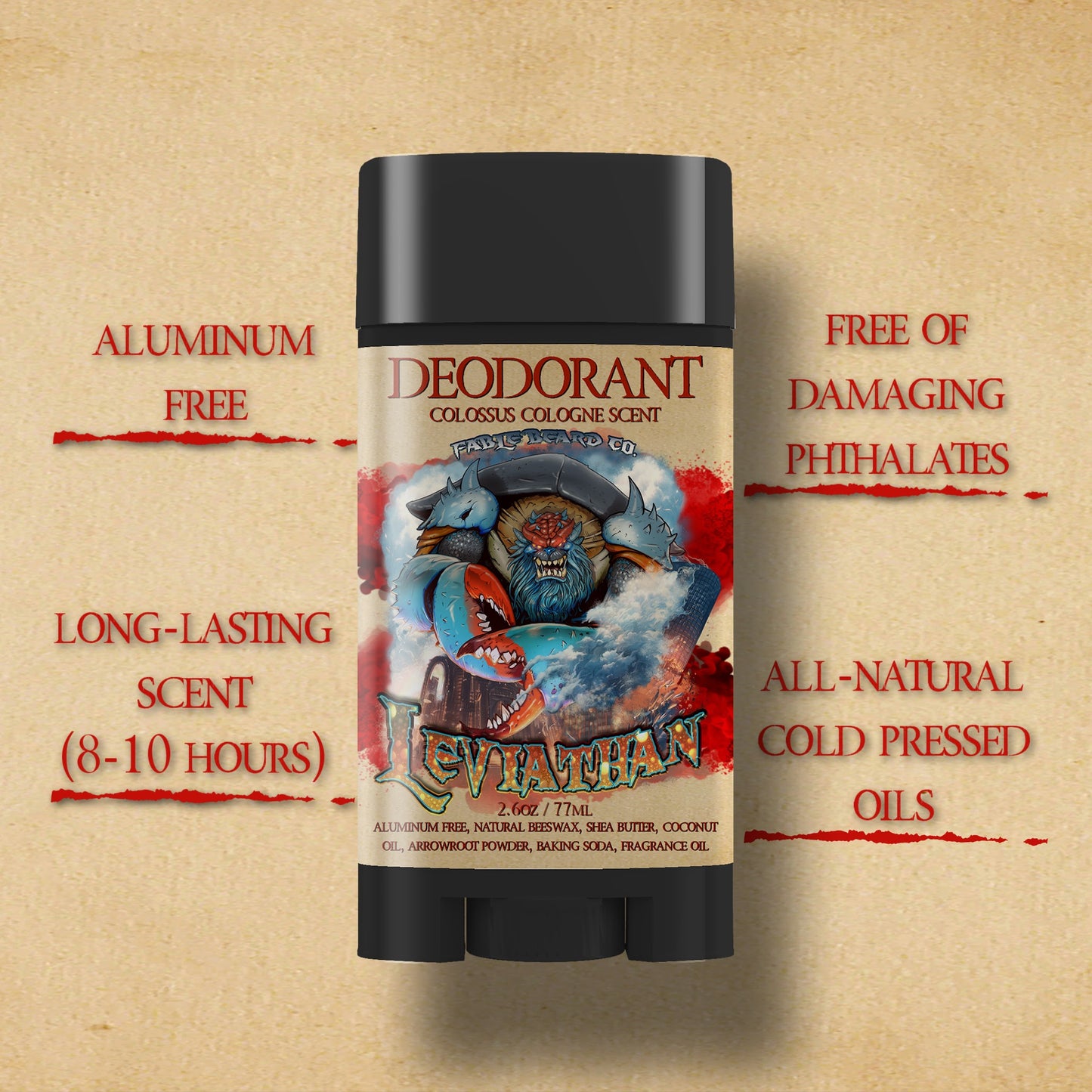 Leviathan - Deodorant - Primordial Sea Salt, Warm Star Anise, Rich Coconut Milk