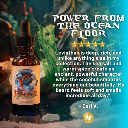 Leviathan - Beard Oil - Primordial Sea Salt, Warm Star Anise, Rich Coconut Milk