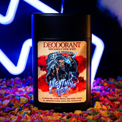 The Lightning Rod - Deodorant - Fruity Cereal, Crisp Lemon, Fresh Cherries, and Sweet Pomegranate