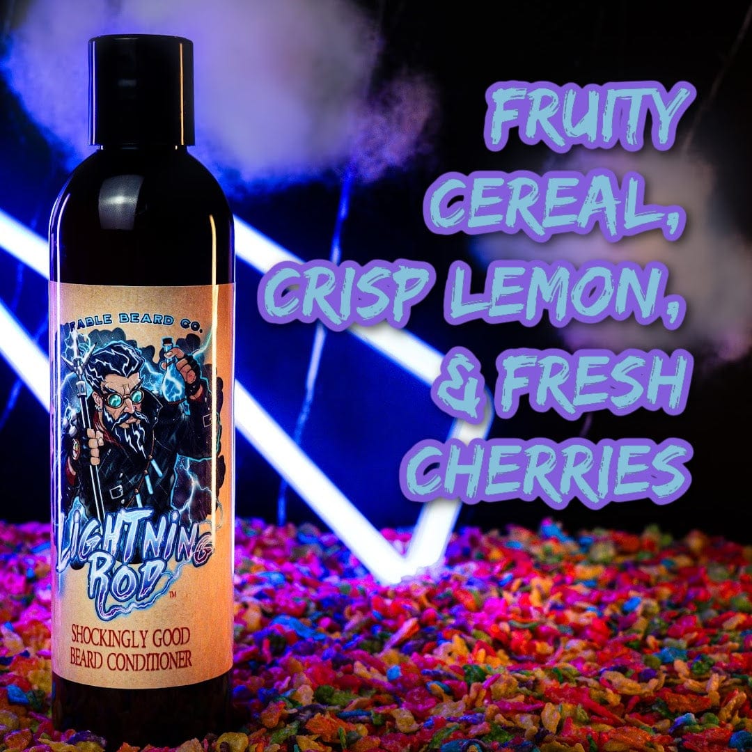 The Lightning Rod - Beard Conditioner - Fruity Cereal, Crisp Lemon, Fresh Cherries, and Sweet Pomegranate