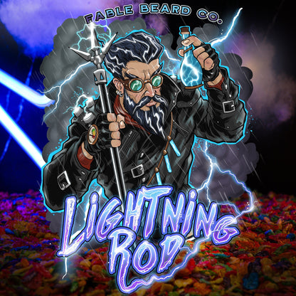 The Lightning Rod - Beard Oil & Balm Kit - Fruity Cereal, Crisp Lemon, Fresh Cherries, and Sweet Pomegranate