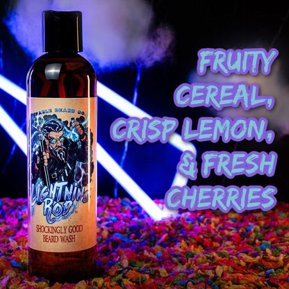 The Lightning Rod - Beard Wash - Fruity Cereal, Crisp Lemon, Fresh Cherries, and Sweet Pomegranate