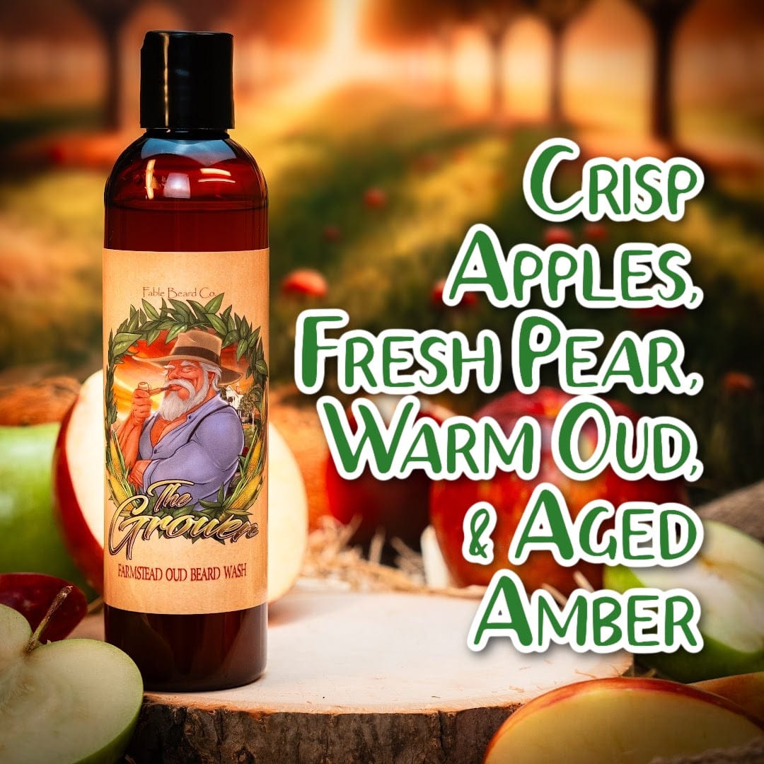 The Grower - Beard Wash - Crisp Apples, Fresh Pear, Warm Oud, Aged Amber