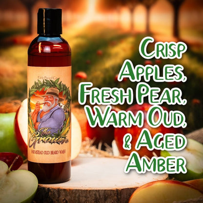 The Grower - Beard Wash - Crisp Apples, Fresh Pear, Warm Oud, Aged Amber