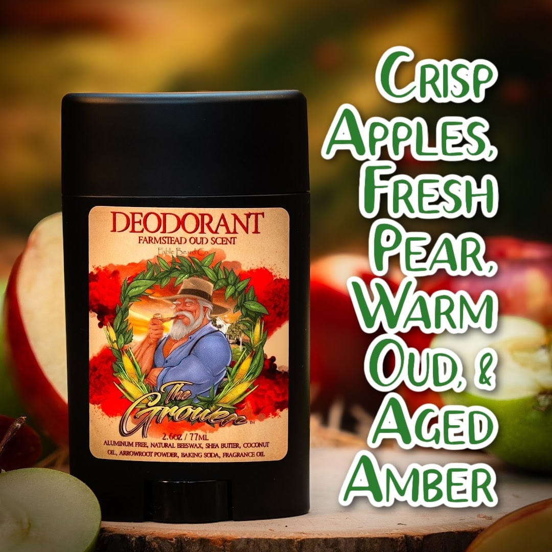 The Grower - Deodorant - Crisp Apples, Fresh Pear, Warm Oud, Aged Amber