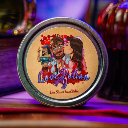 The Love Potion - Beard Balm - Fierce Citrus, Rugged Musk, Soft Peaches, and Light Berries