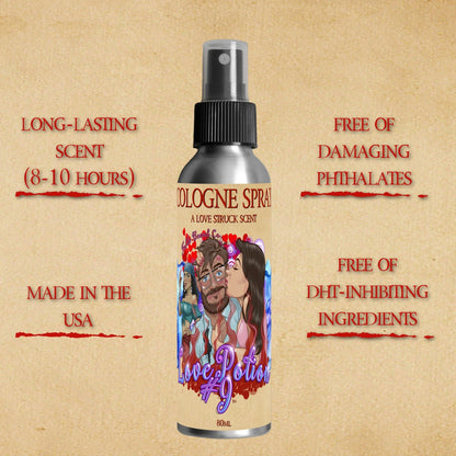 The Love Potion - Cologne - Fierce Citrus, Rugged Musk, Soft Peaches, and Light Berries