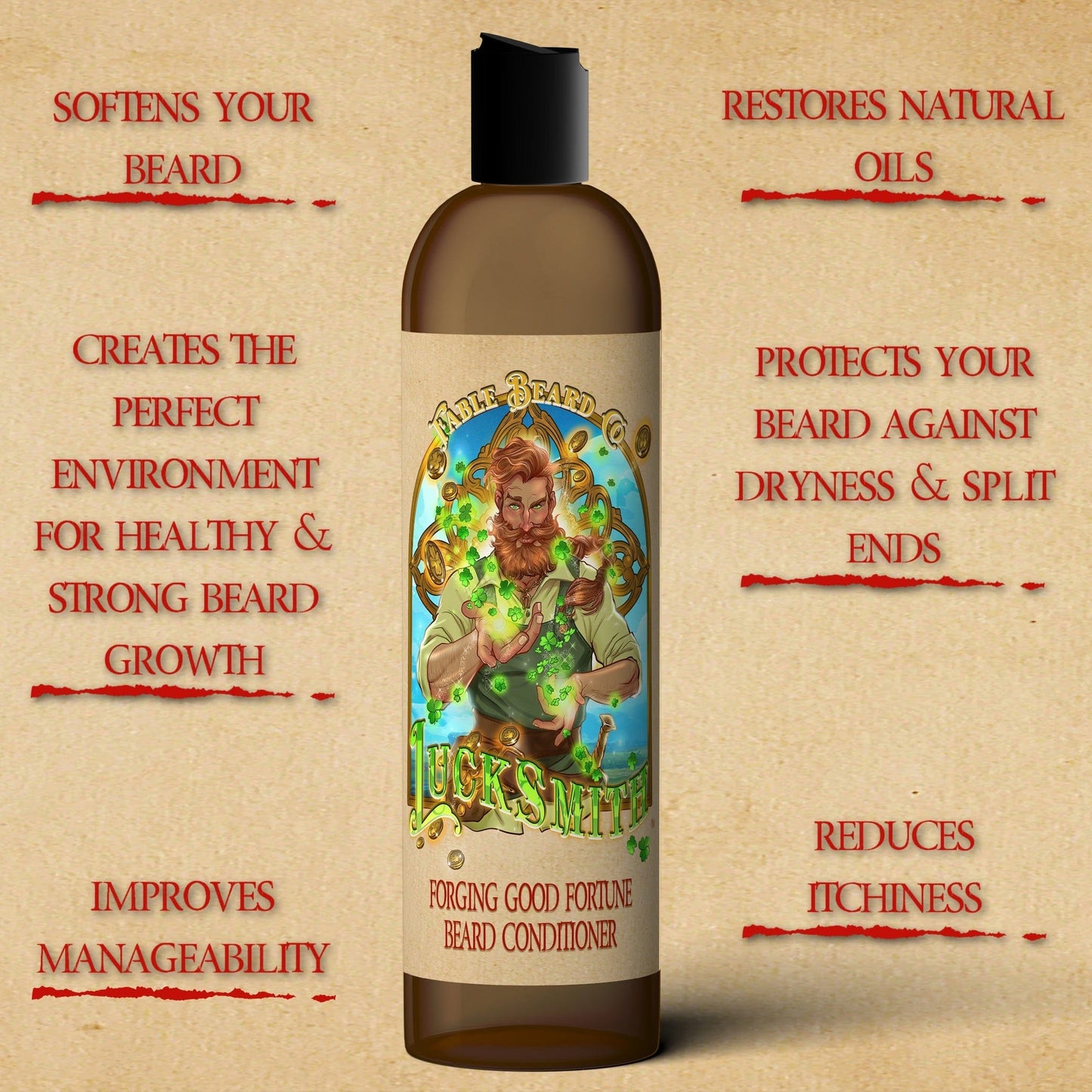 Lucksmith - Beard Conditioner - Summer Rain, Golden Cardamom, Musky Cashmeran