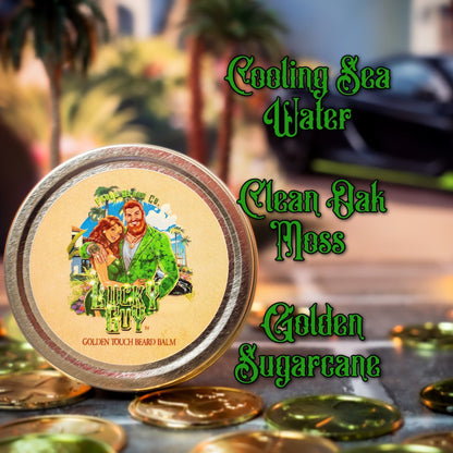 Lucky Guy - Beard Balm - Cooling Sea Water, Clean Oak Moss, Golden Sugarcane