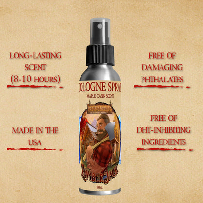 The Lumberjack - Cologne - Rich Maple Syrup, Fragrant Maple Leaves, & Soft Cabin Woods