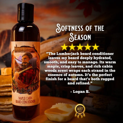 The Lumberjack - Beard Conditioner - Rich Maple Syrup, Fragrant Maple Leaves, & Soft Cabin Woods