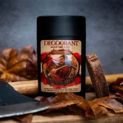 The Lumberjack - Deodorant - Rich Maple Syrup, Fragrant Maple Leaves, & Soft Cabin Woods