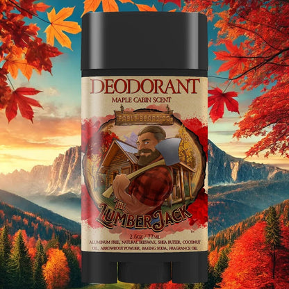 The Lumberjack - Deodorant - Rich Maple Syrup, Fragrant Maple Leaves, & Soft Cabin Woods