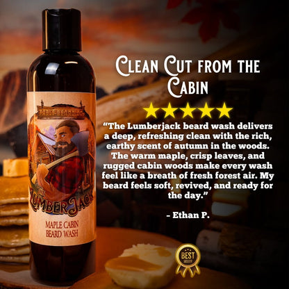 The Lumberjack - Beard Wash - Rich Maple Syrup, Fragrant Maple Leaves, & Soft Cabin Woods