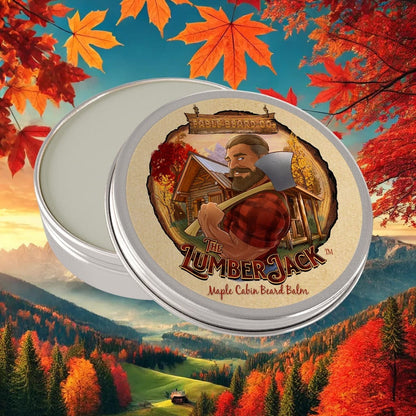 The Lumberjack - Beard Balm - Rich Maple Syrup, Fragrant Maple Leaves, & Soft Cabin Woods