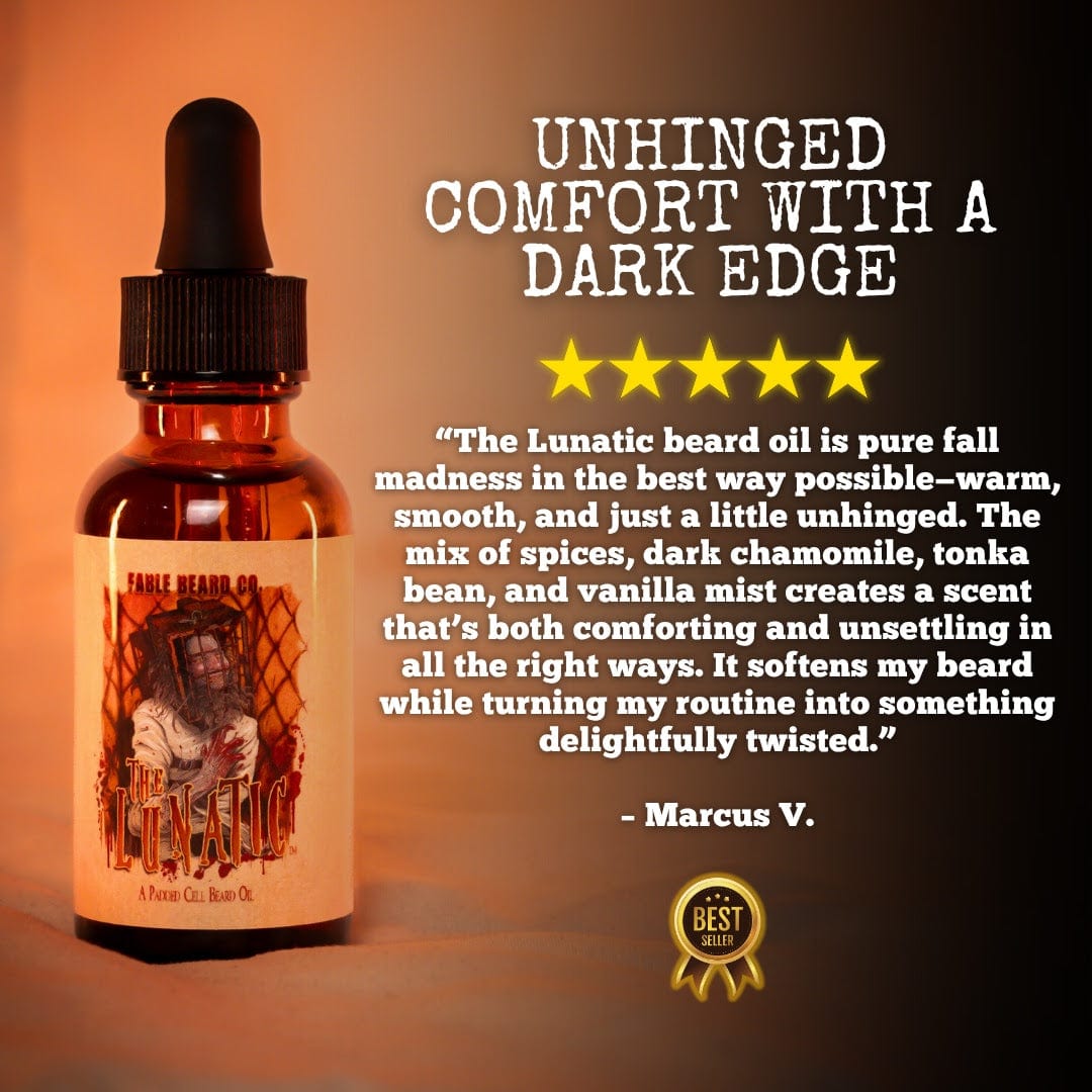 The Lunatic - Beard Oil - Tonka Bean, Vanilla Mist, Warm Spices