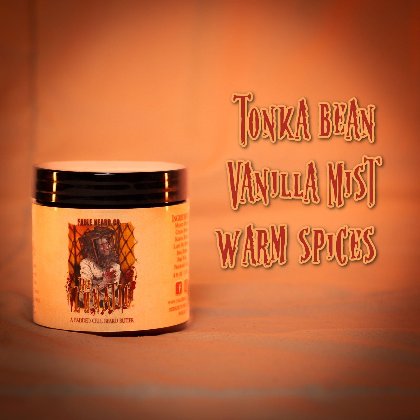 The Lunatic - Beard Butter - Tonka Bean, Vanilla Mist, Warm Spices