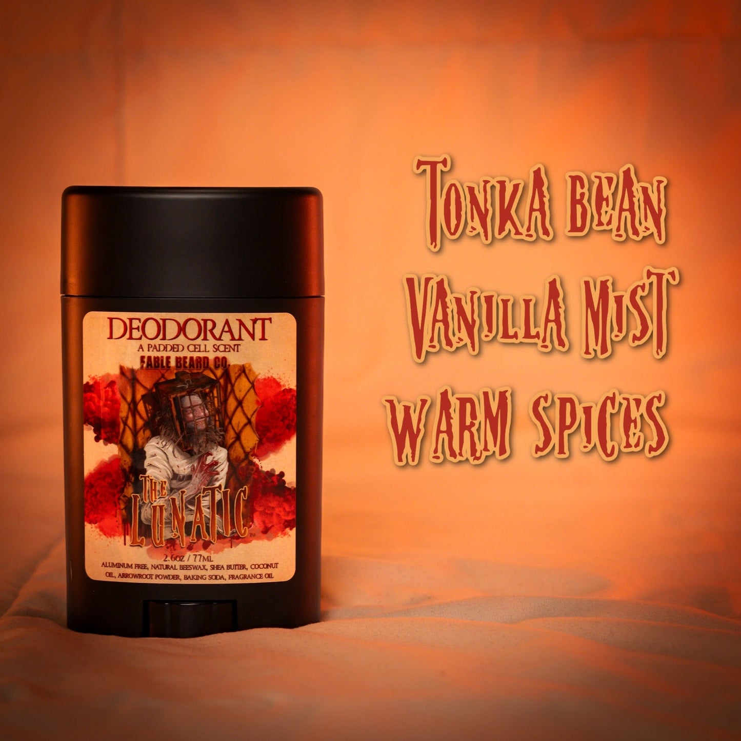 The Lunatic - Deodorant - Tonka Bean, Vanilla Mist, Warm Spices