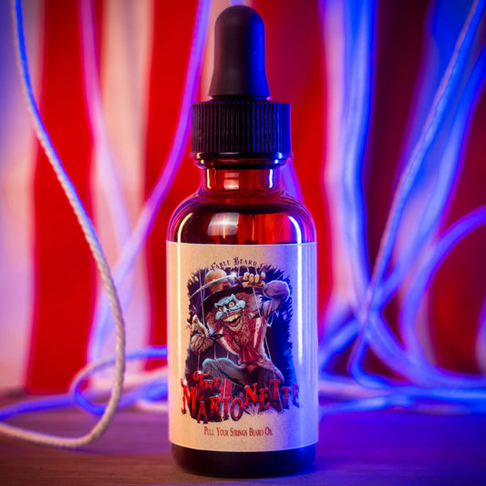 The Marionette - Beard Oil - Warm Mulled Cider, Splintered Mahogany, Velvet Pipe Smoke