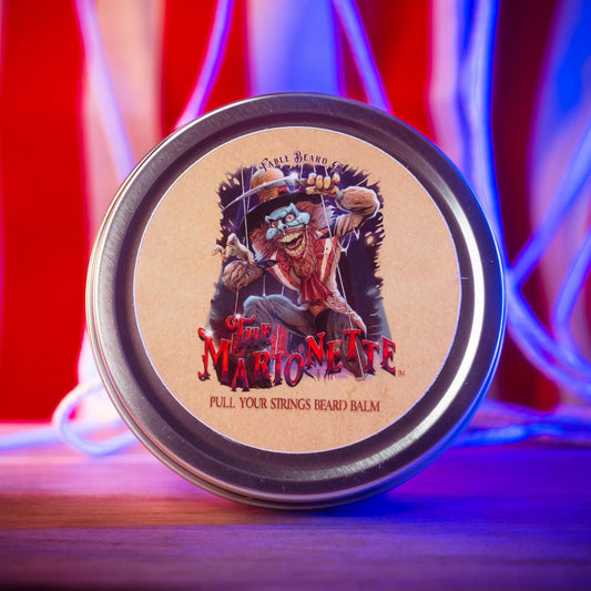 The Marionette - Beard Balm - Warm Mulled Cider, Splintered Mahogany, Velvet Pipe Smoke